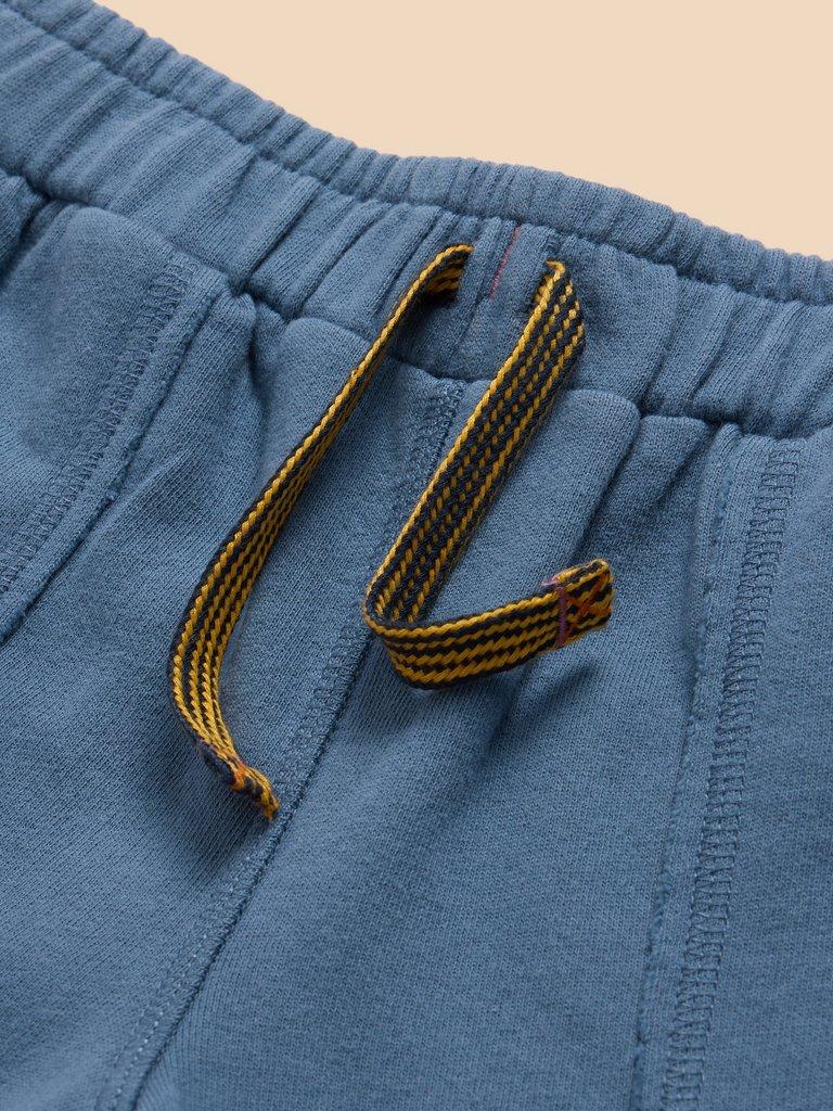 Jersey Pocket Short in MID BLUE - FLAT DETAIL