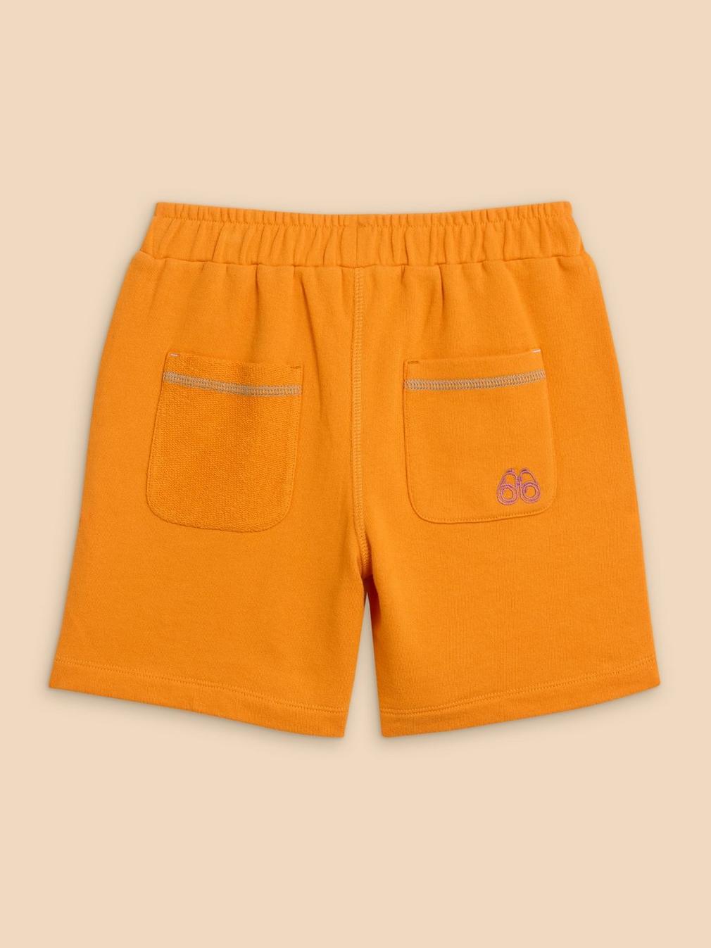 Jersey Pocket Short in MID ORANGE - FLAT BACK