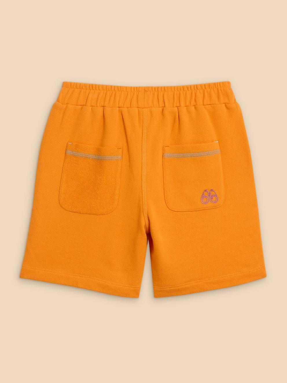 Jersey Pocket Short in MID ORANGE - FLAT BACK