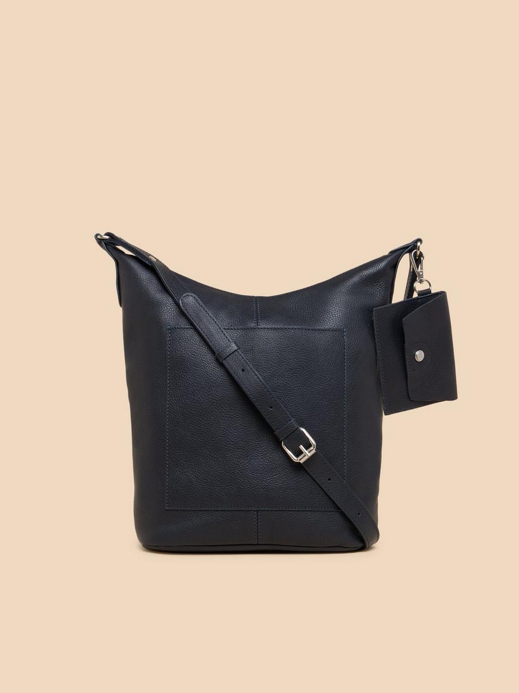 Fern Crossbody in DARK NAVY - MODEL FRONT