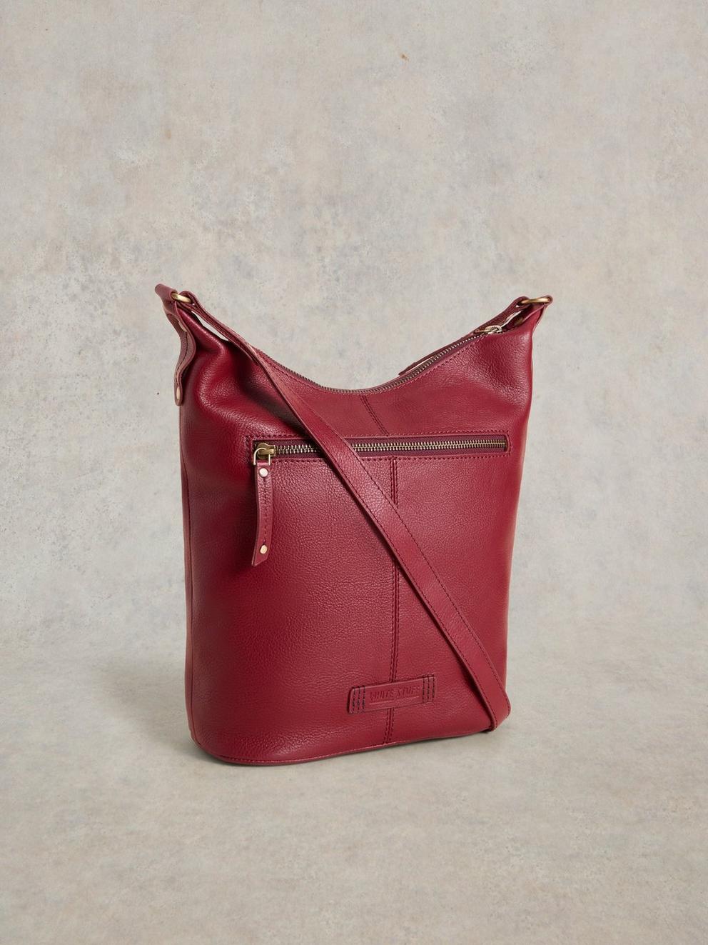 Fern Crossbody in DEEP RED - FLAT BACK