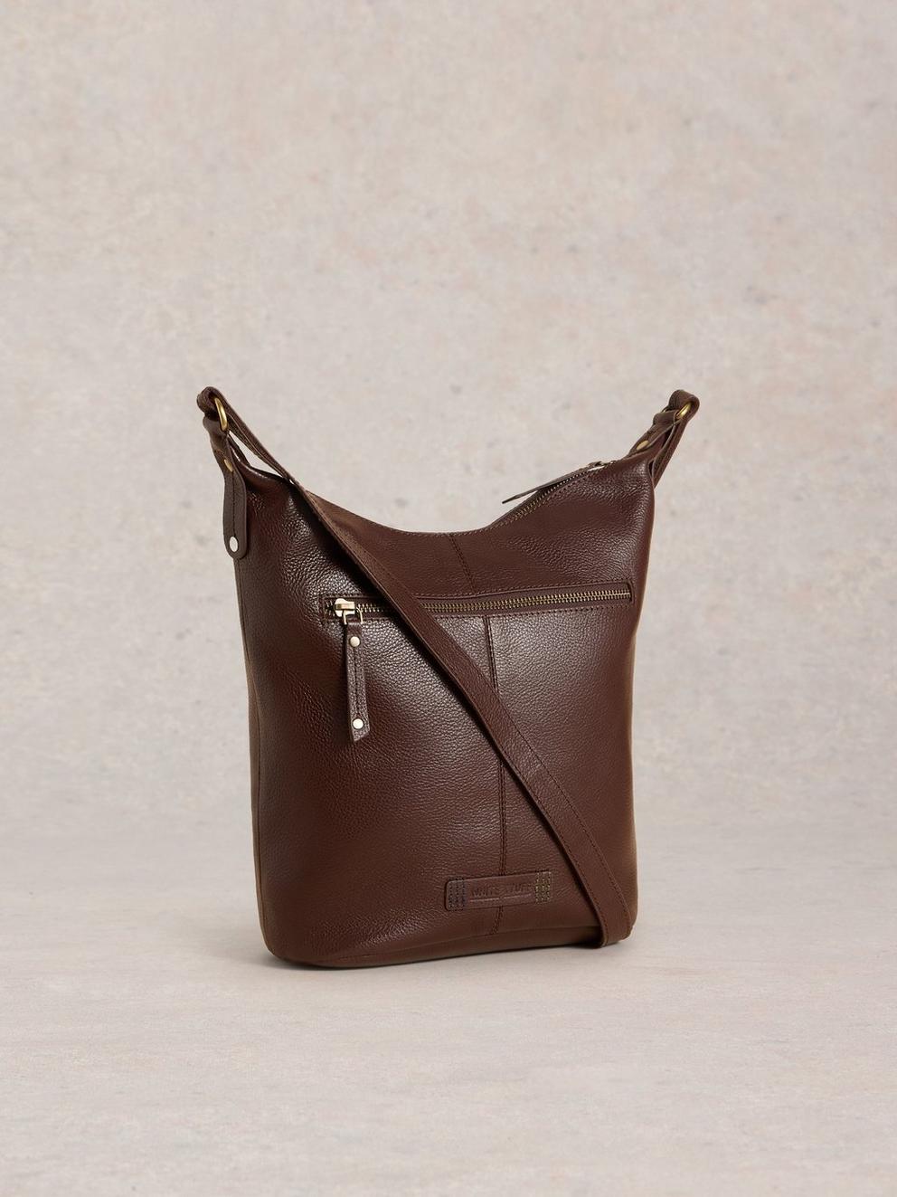 Fern Crossbody in DK BROWN - FLAT BACK