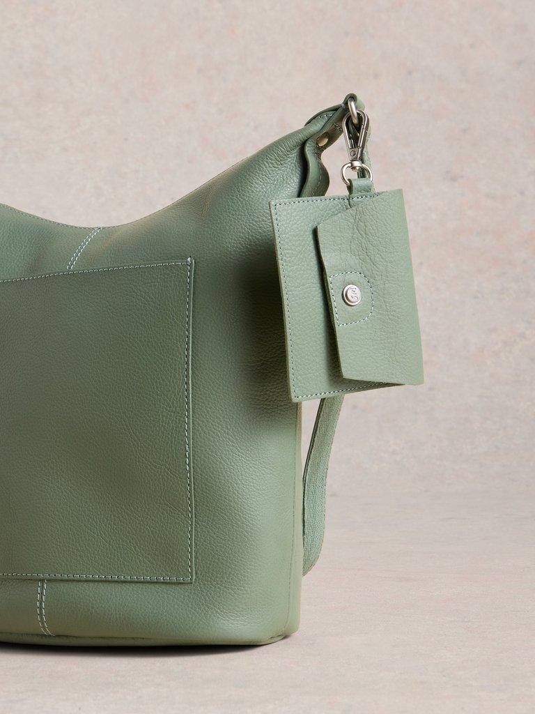Fern Crossbody in LGT GREEN - MODEL DETAIL