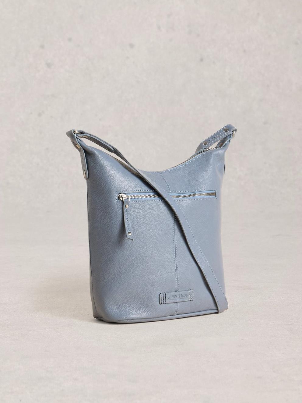 Fern Crossbody in MID BLUE - FLAT BACK