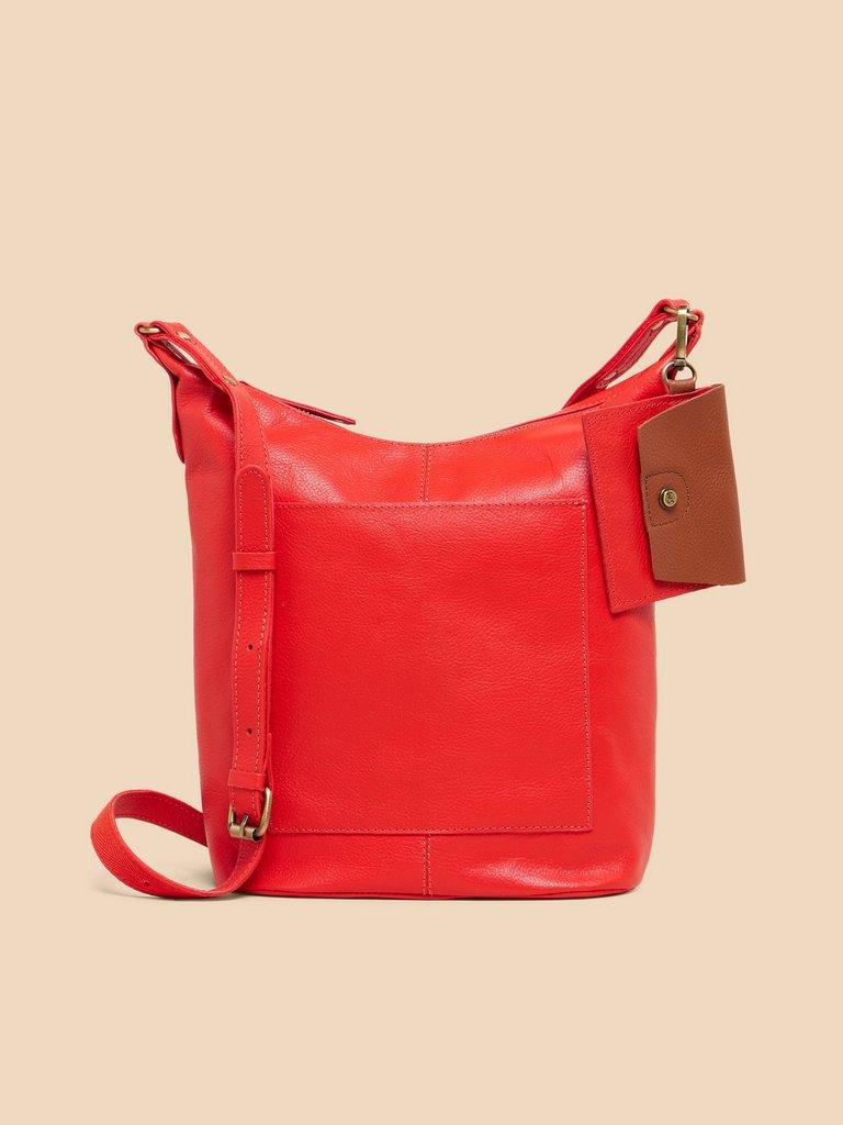 Fern Crossbody in MID ORANGE - MODEL FRONT