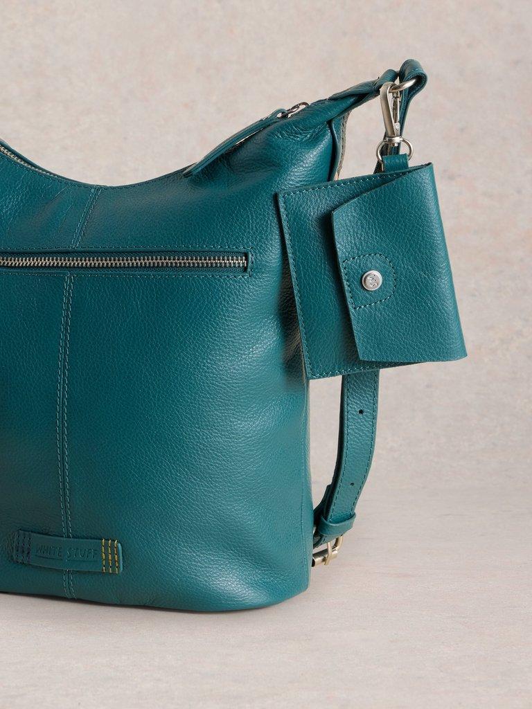 Fern Crossbody in MID TEAL - FLAT DETAIL