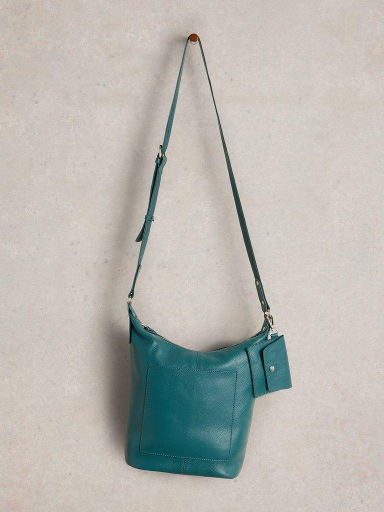 Fern Crossbody in MID TEAL - FLAT FRONT