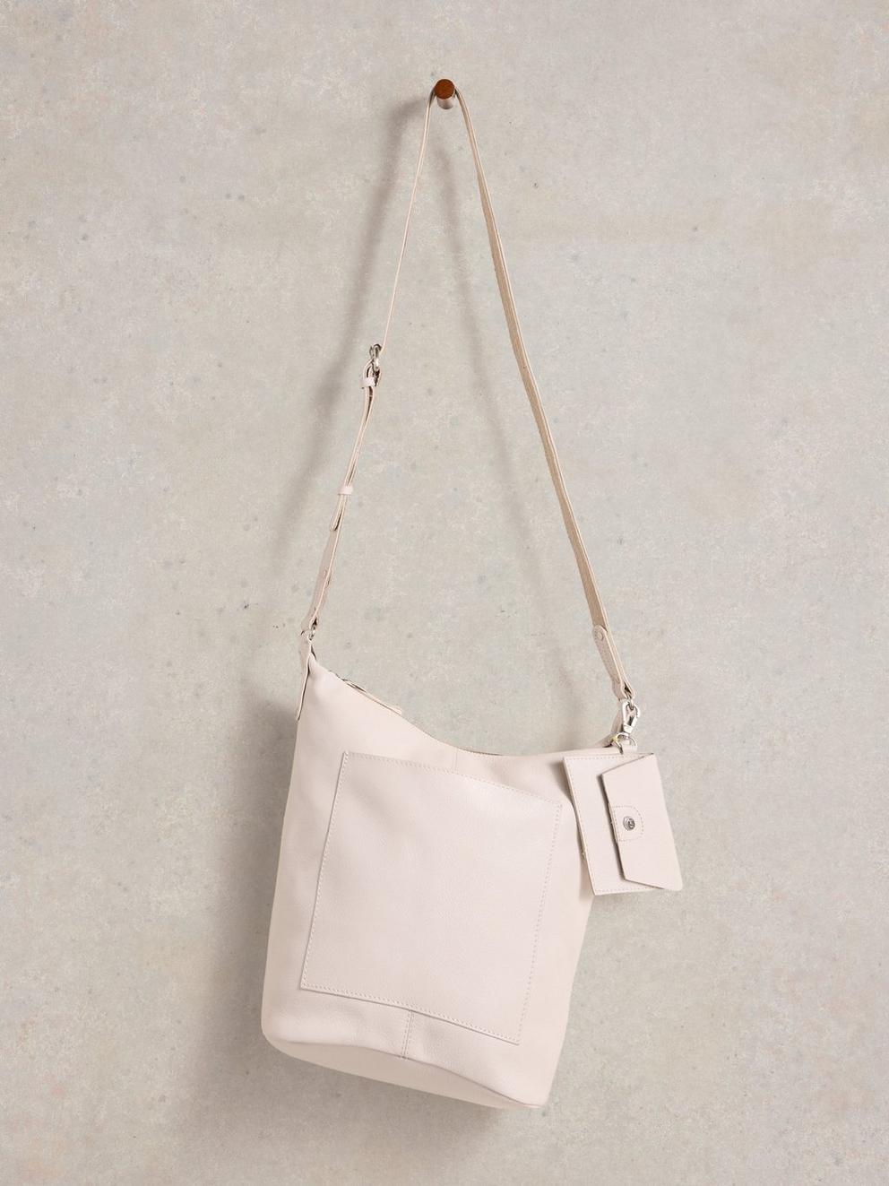 Fern Crossbody in PALE IVORY - FLAT FRONT