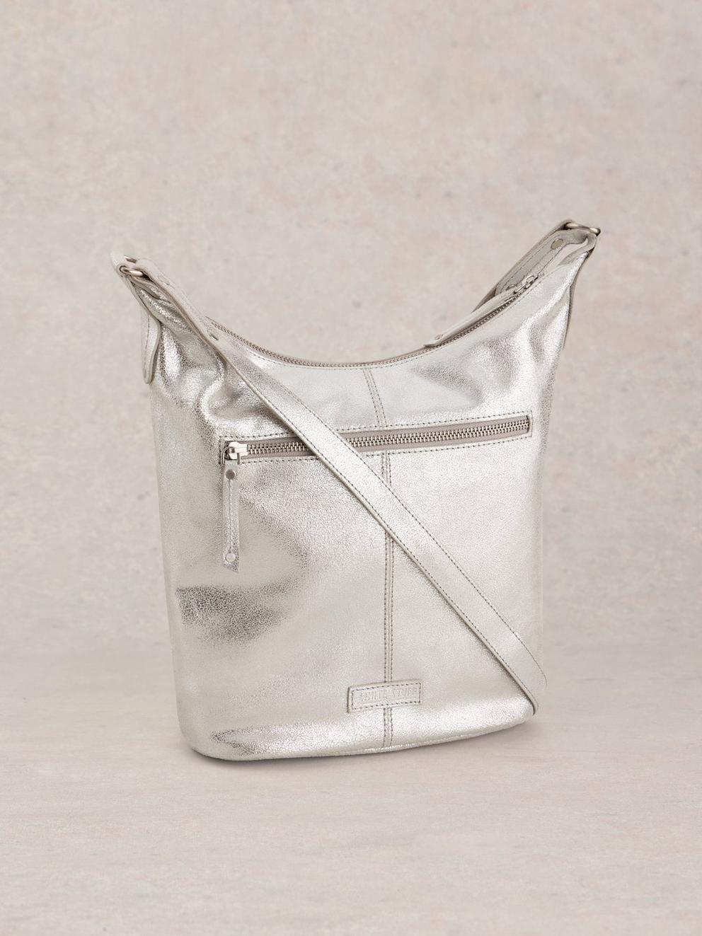 Fern Crossbody in SLV TN MET - FLAT BACK