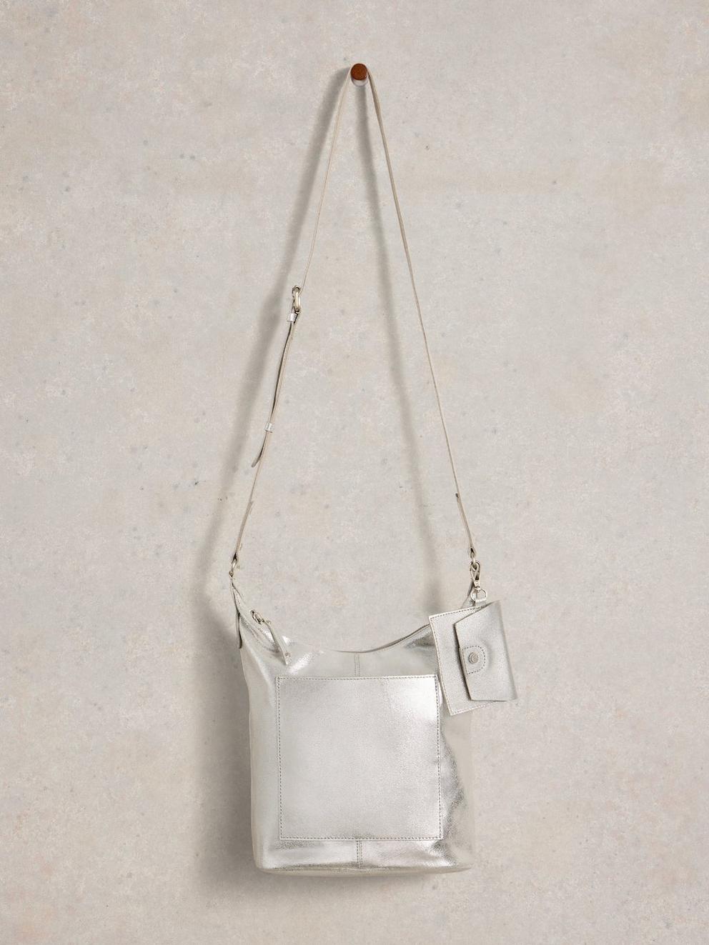 Fern Crossbody in SLV TN MET - FLAT FRONT