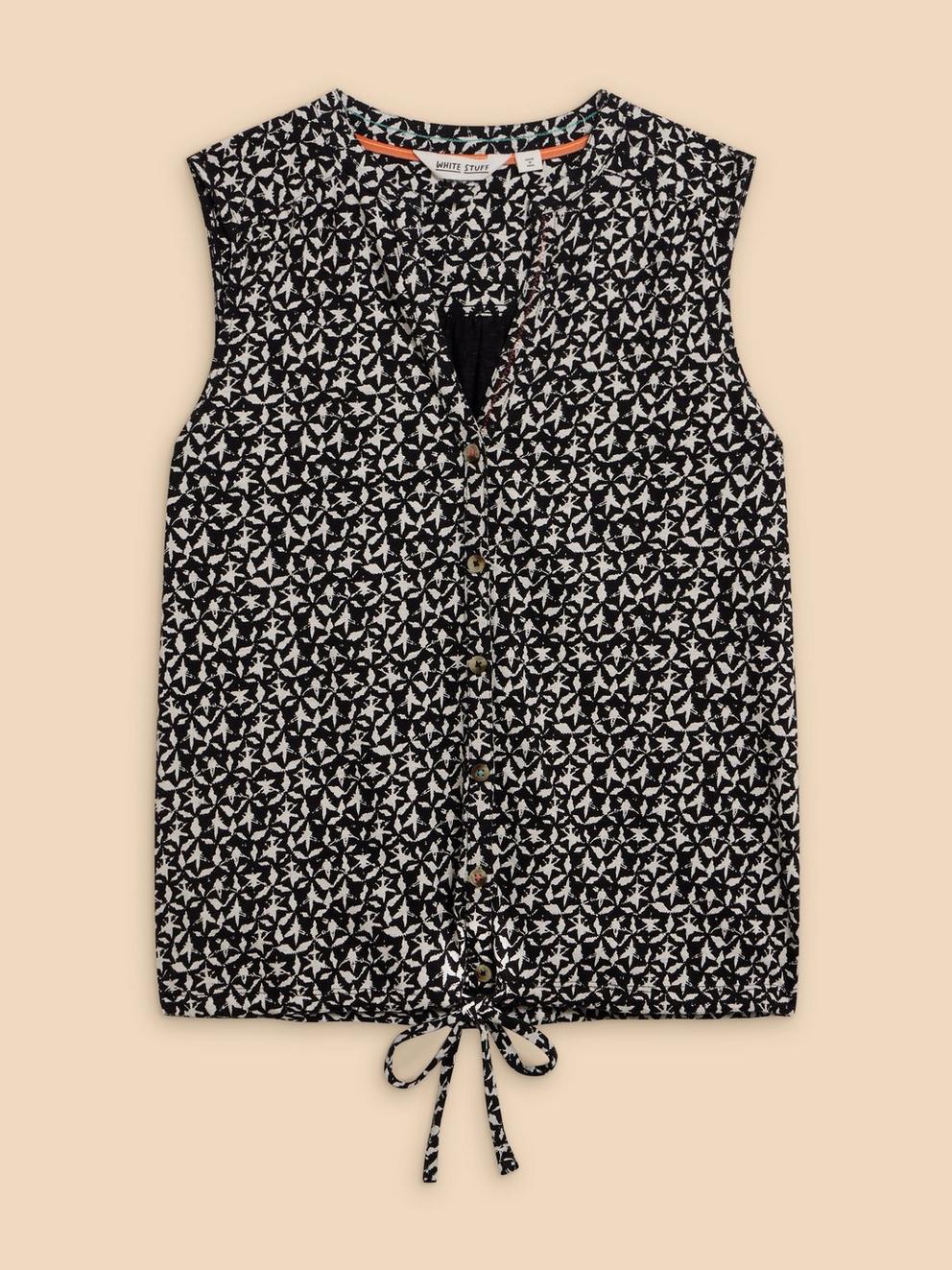 Printed sleeveless t shirts hotsell