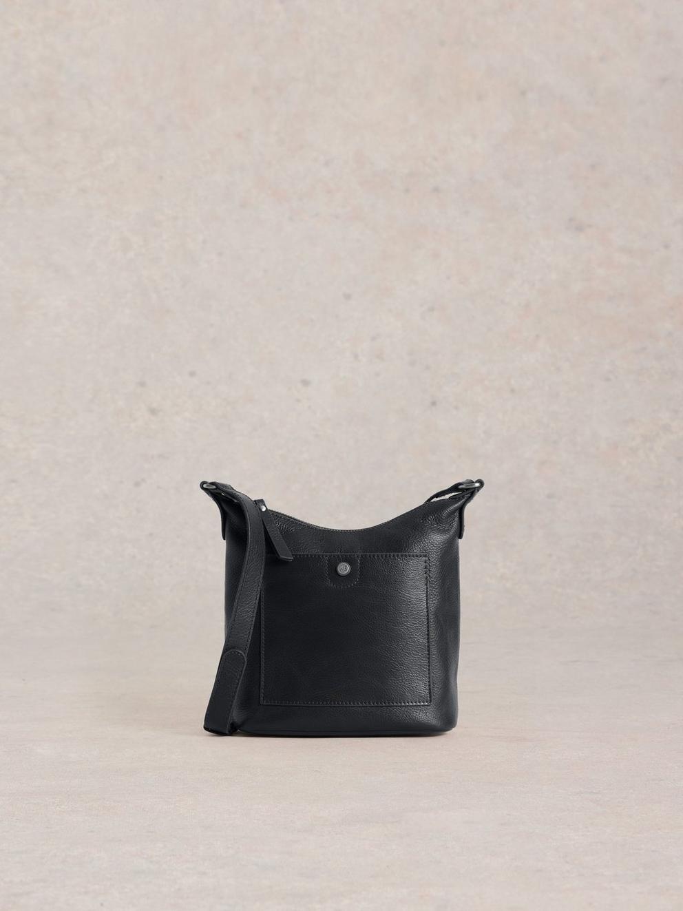 Mini Leather Fern Crossbody in DARK NAVY - LIFESTYLE