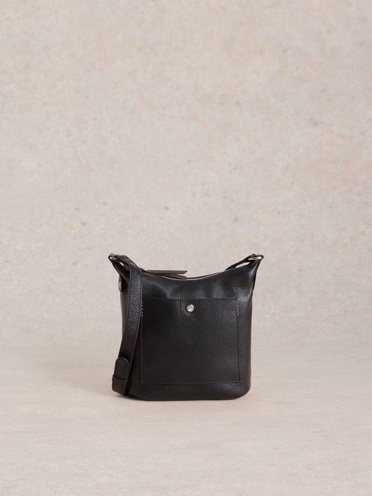 Mini Leather Fern Crossbody in PURE BLK - LIFESTYLE