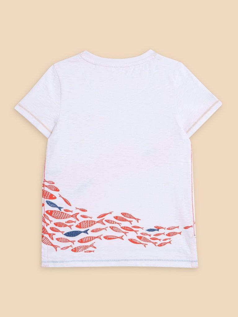 Shoal Fish SS Graphic Tee in IVORY PR - FLAT BACK