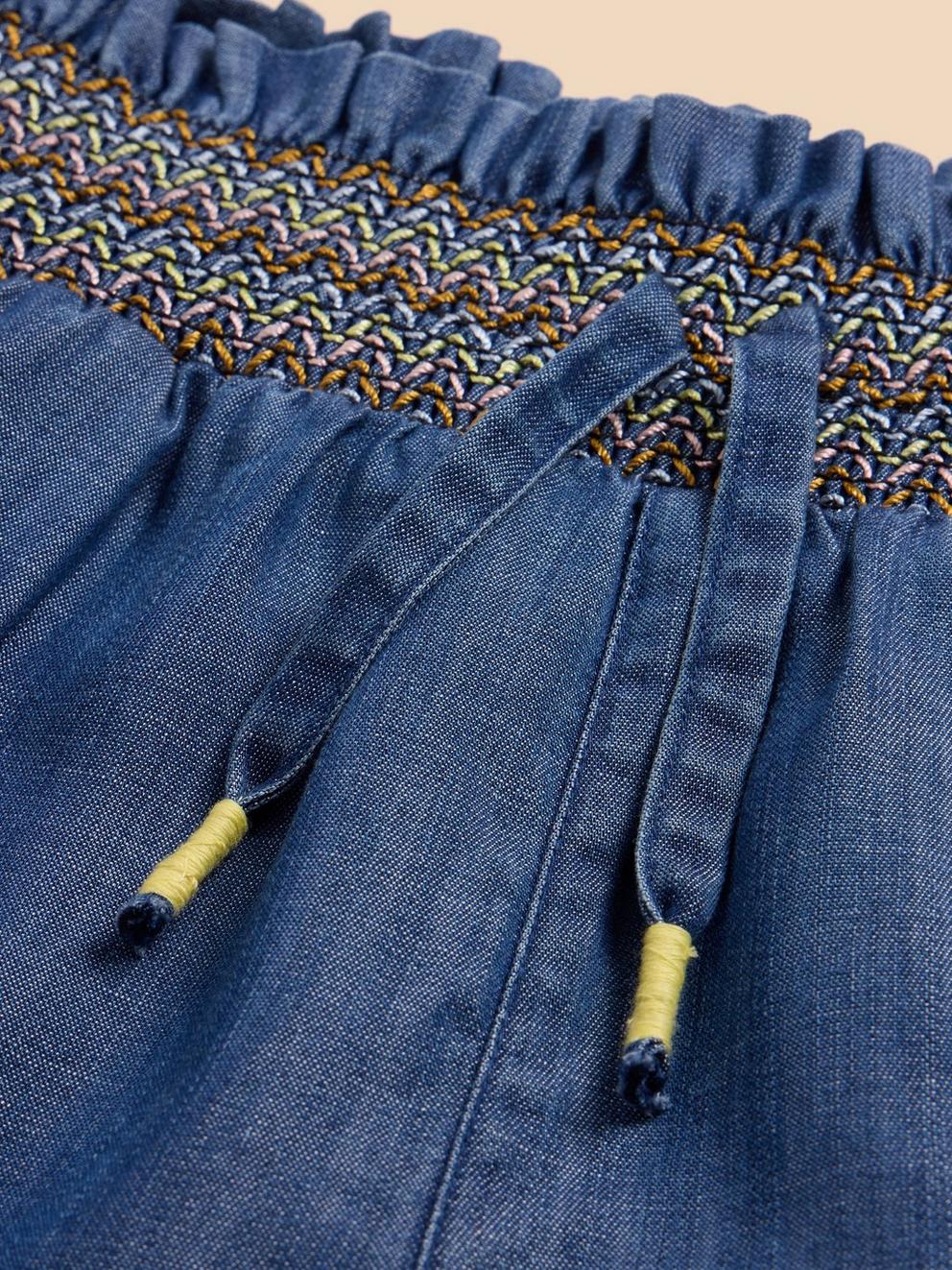 Denim Short in MID DENIM - FLAT DETAIL