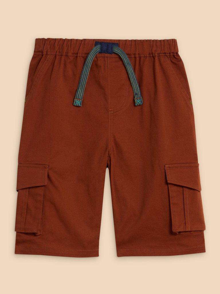 Cargo Carter Short in MID BROWN - FLAT FRONT