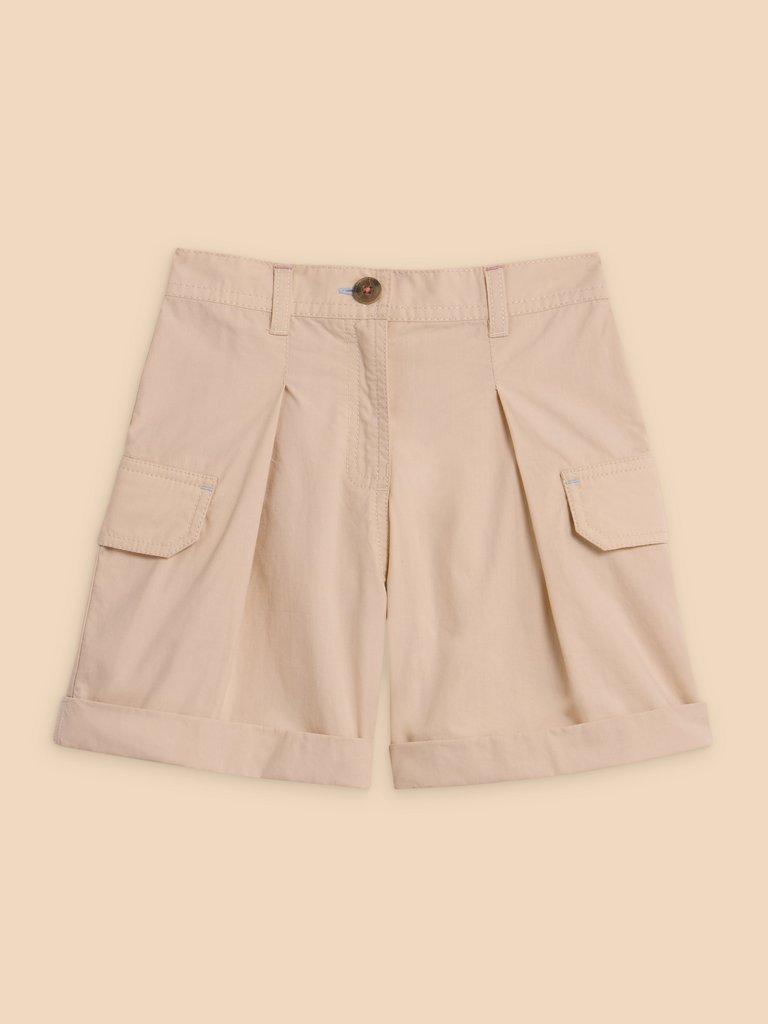 Colette Cargo Short in LGT NAT - FLAT FRONT