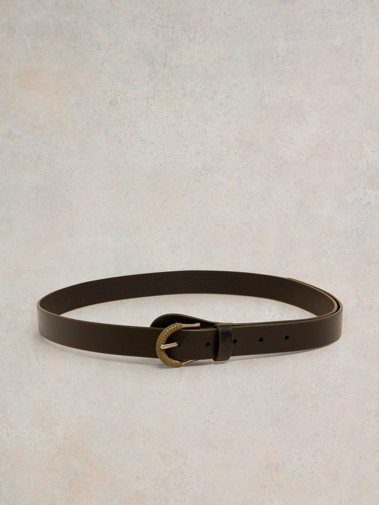 Wrap Around Belt in PURE BLK - FLAT BACK