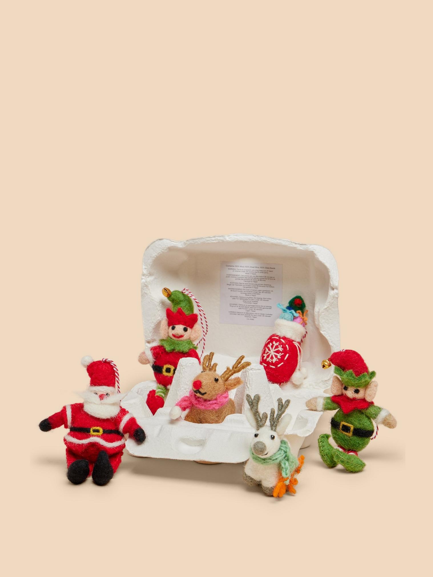 Santa Delivery Egg Box in RED MLT - FLAT FRONT