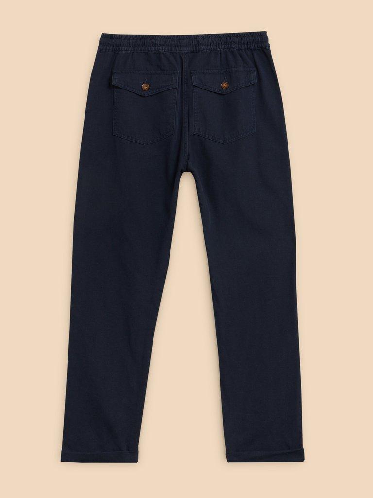 Palmer Drawstring Chino in DARK NAVY - FLAT BACK