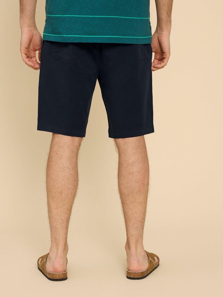 Palmer Drawstring Short in DARK NAVY - MODEL BACK