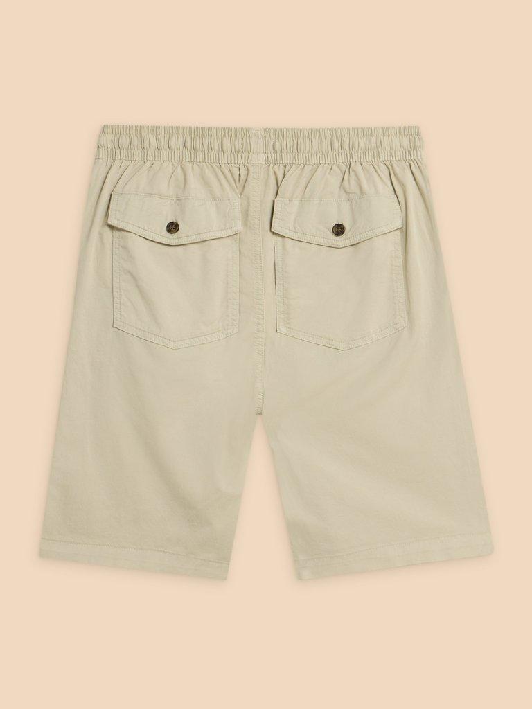 Palmer Drawstring Short in LGT NAT - FLAT BACK