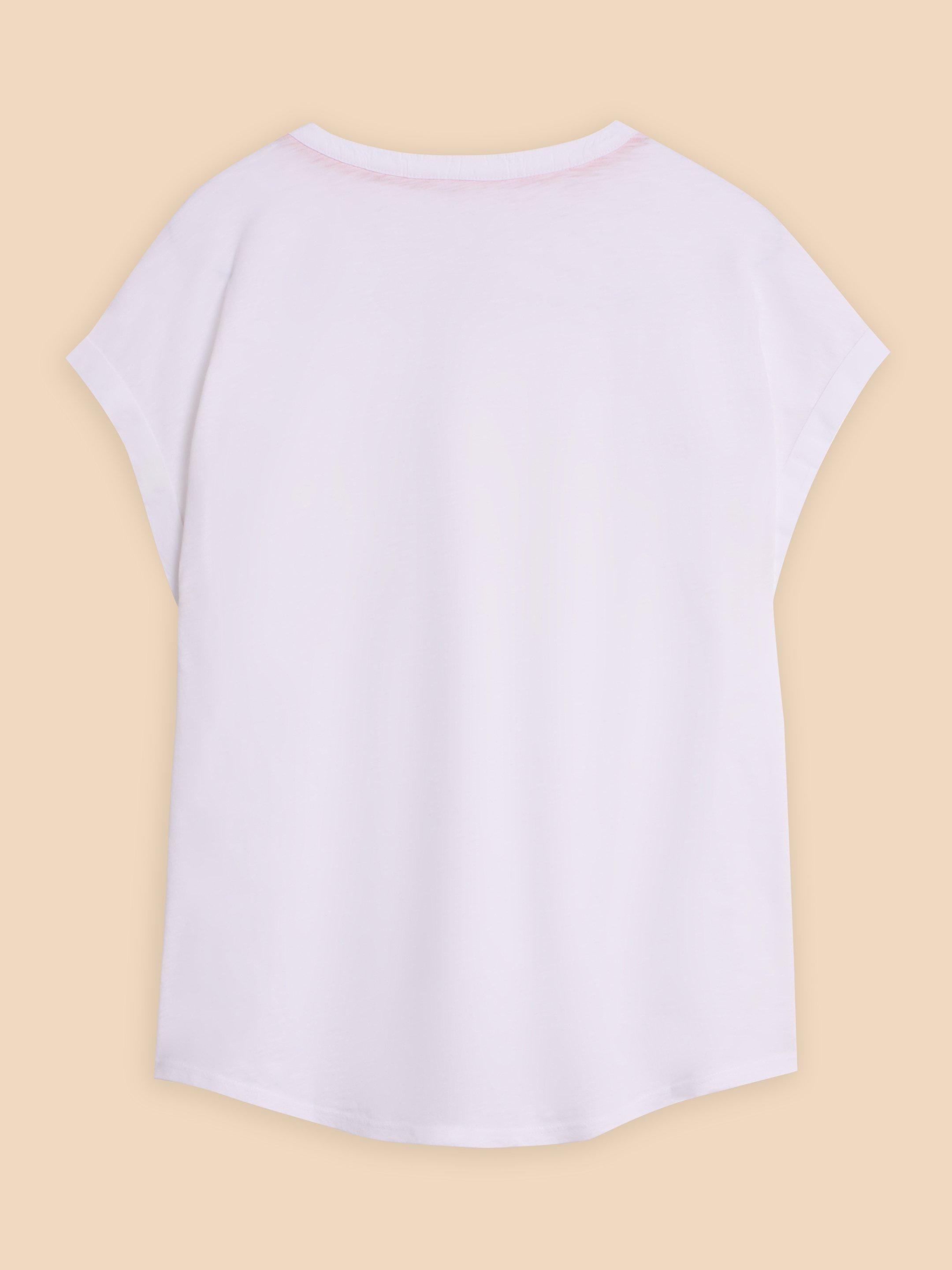 BETH JERSEY SHIRT in BRIL WHITE - FLAT BACK