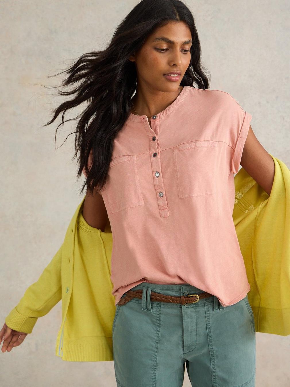 BETH JERSEY SHIRT in DUS PINK - LIFESTYLE