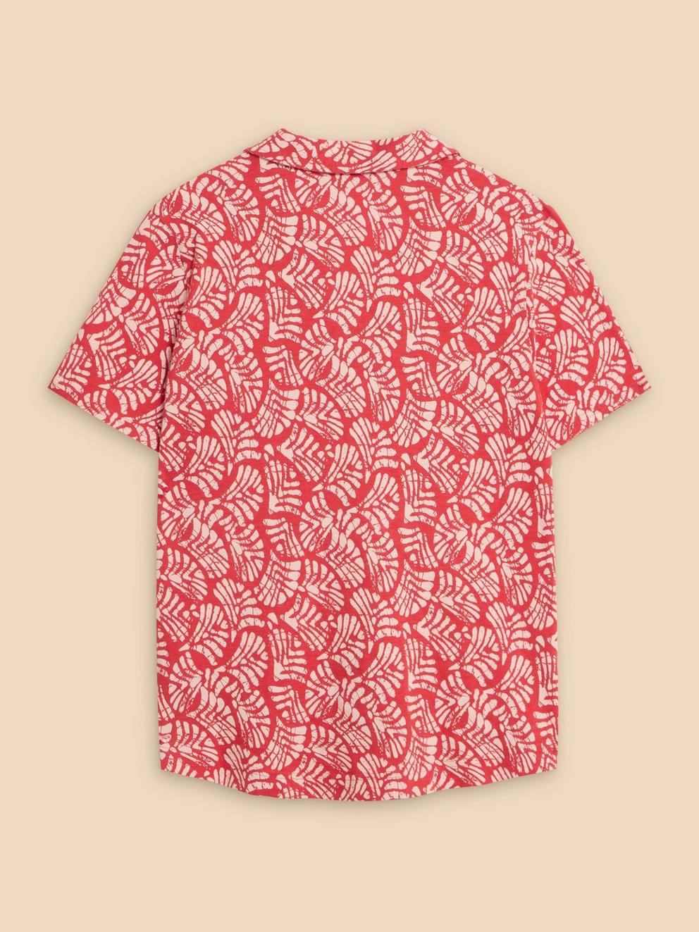 PENNY POCKET SHORT SLEEVE SHIRT in RED PR - FLAT BACK