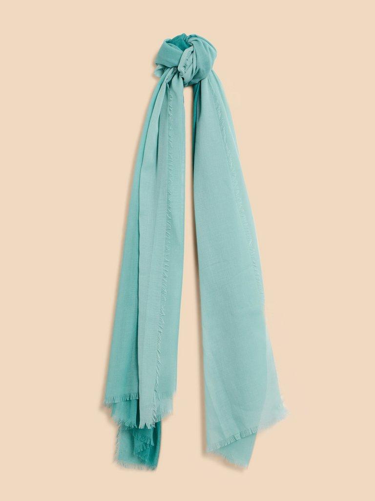 Penny Oversized Plain Scarf in LGT BLUE - FLAT FRONT