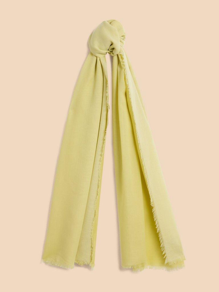 Penny Oversized Plain Scarf in LGT CHART - FLAT FRONT