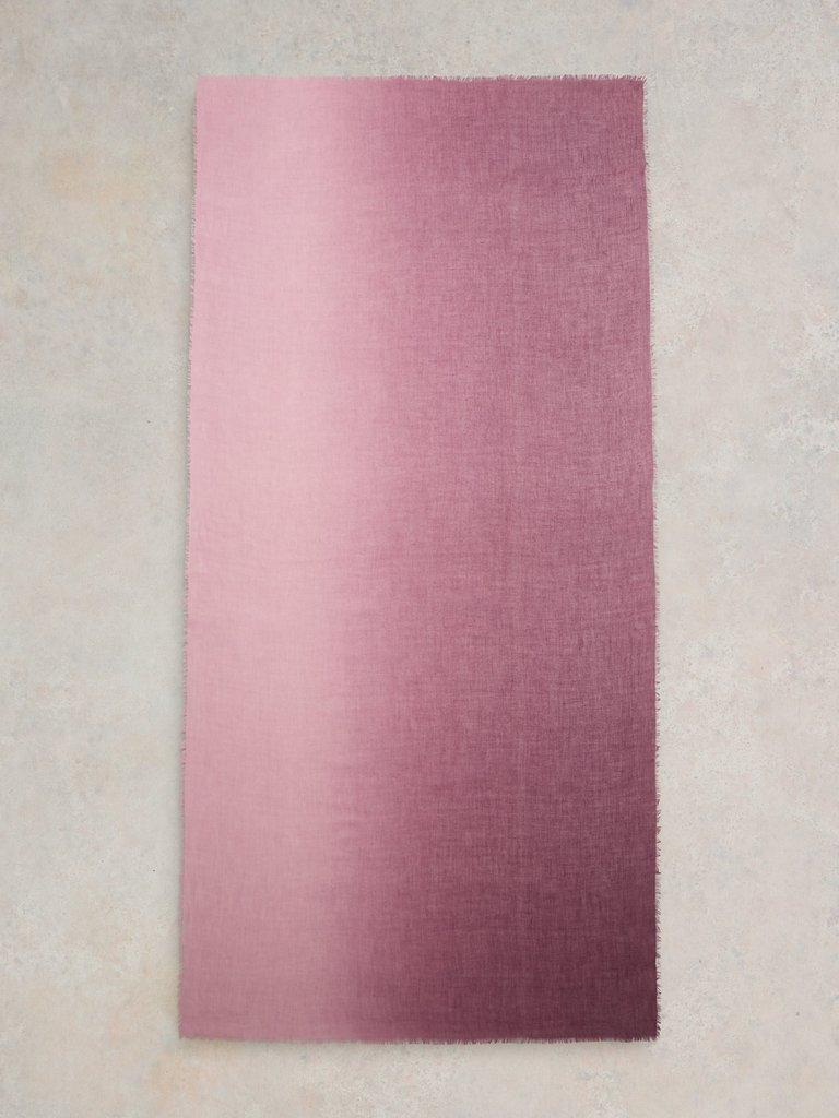 Penny Oversized Plain Scarf in MID PLUM - FLAT BACK