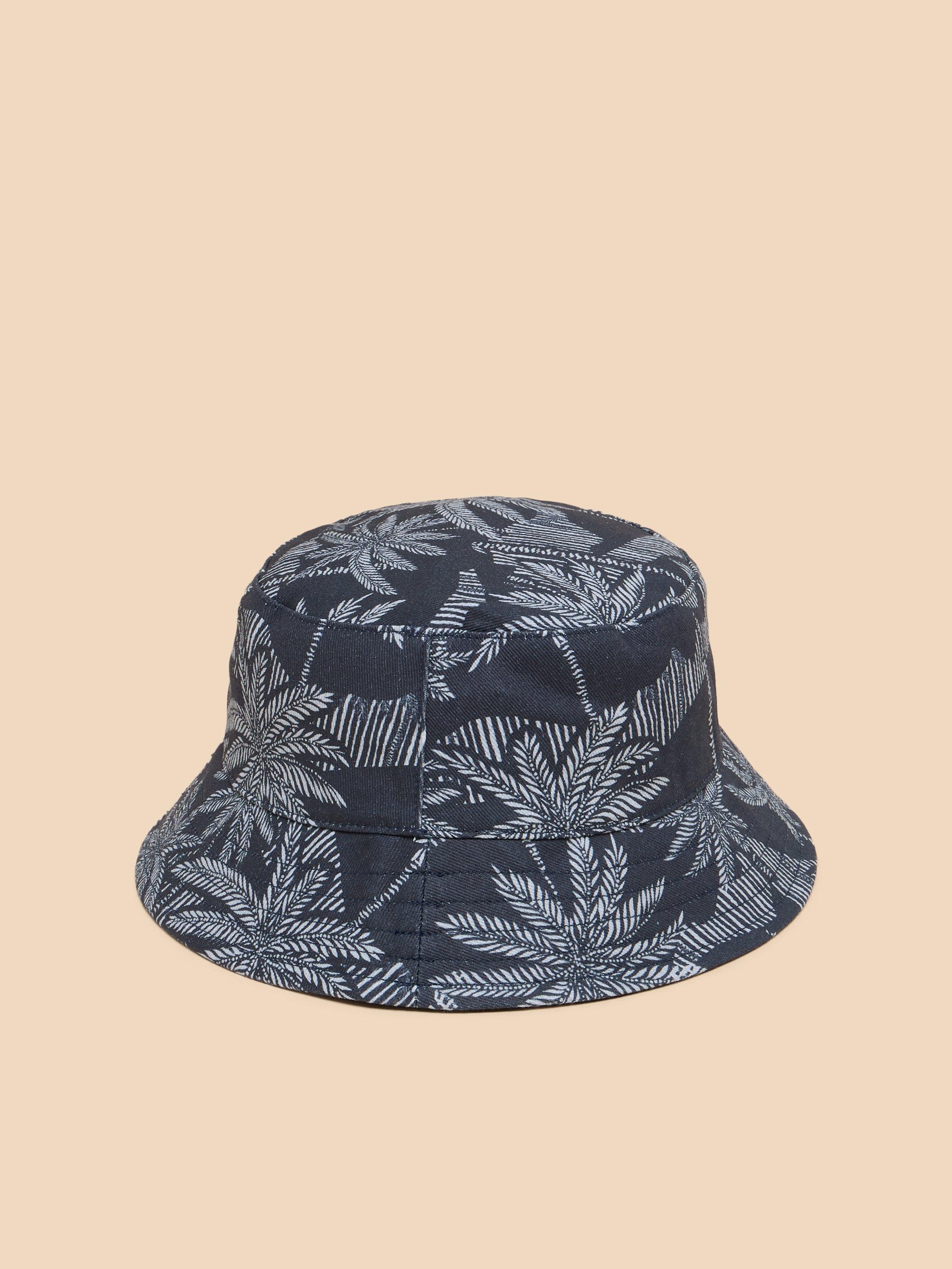 Boys Bucket Hat in NAVY PRINT White Stuff