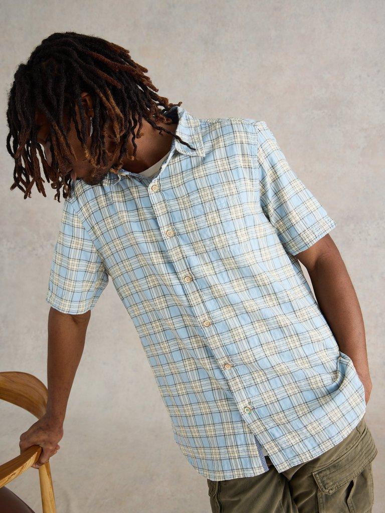 Madras Check SS Shirt in BLUE MLT - LIFESTYLE