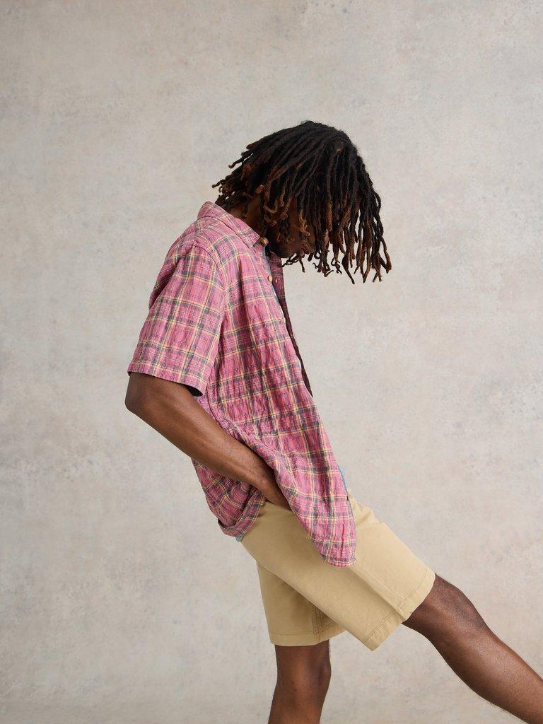 Madras Check SS Shirt in PINK MLT - LIFESTYLE
