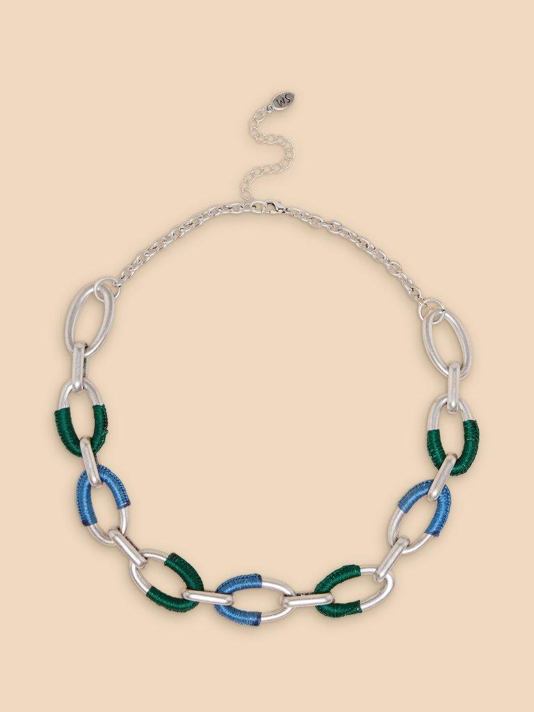Una Link Necklace in SLV TN MET - FLAT FRONT