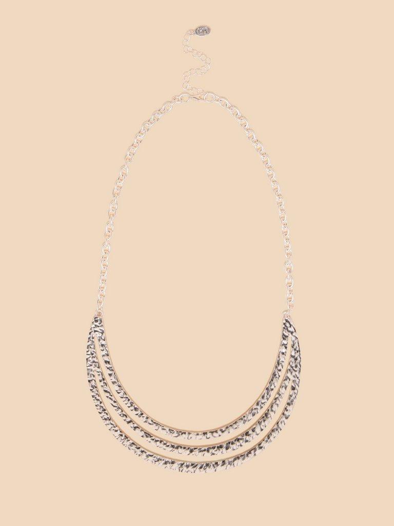 Mia Crescent Necklace in SLV TN MET - LIFESTYLE