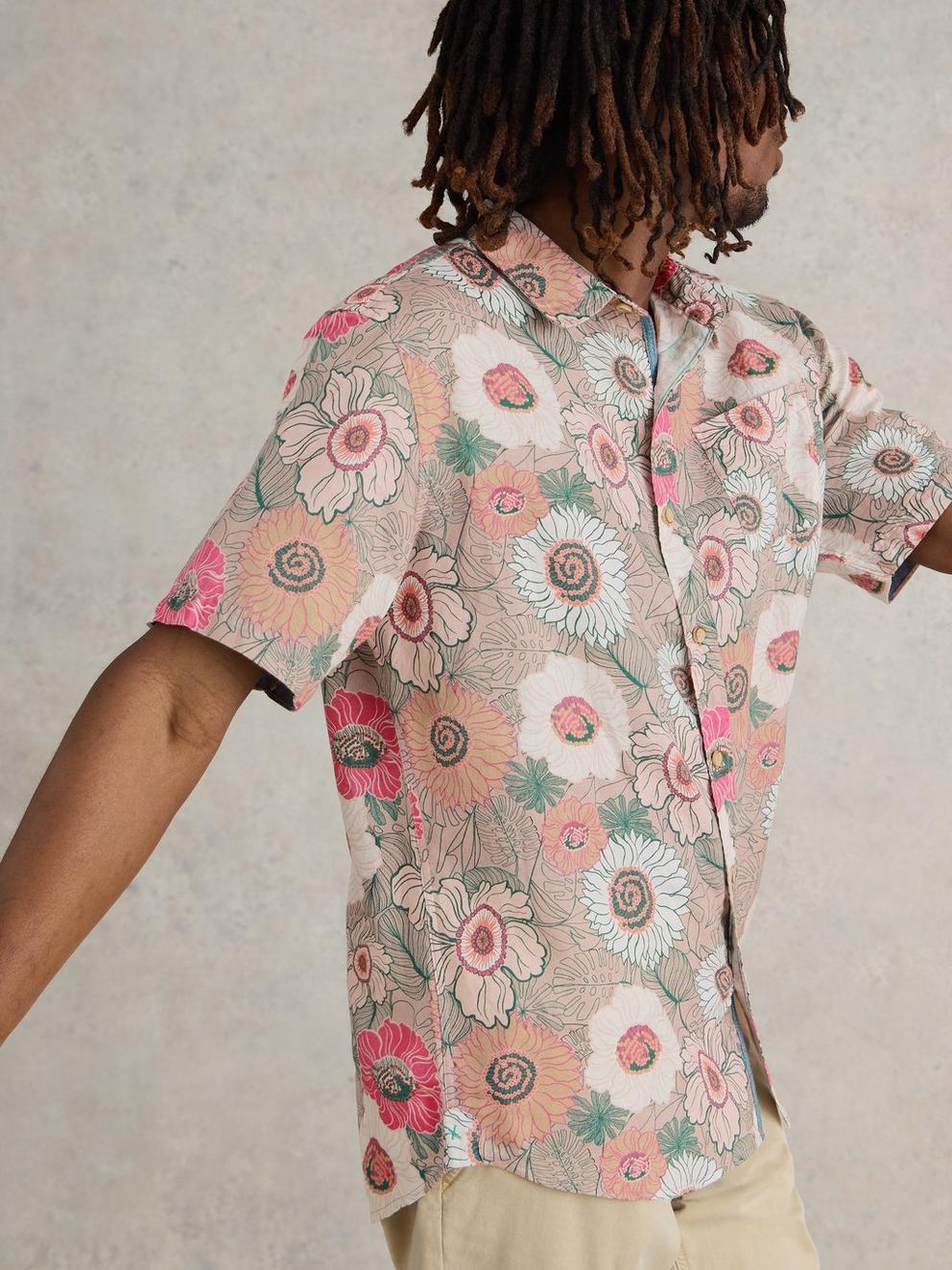 Botanical Printed SS Shirt in PINK PR - LIFESTYLE