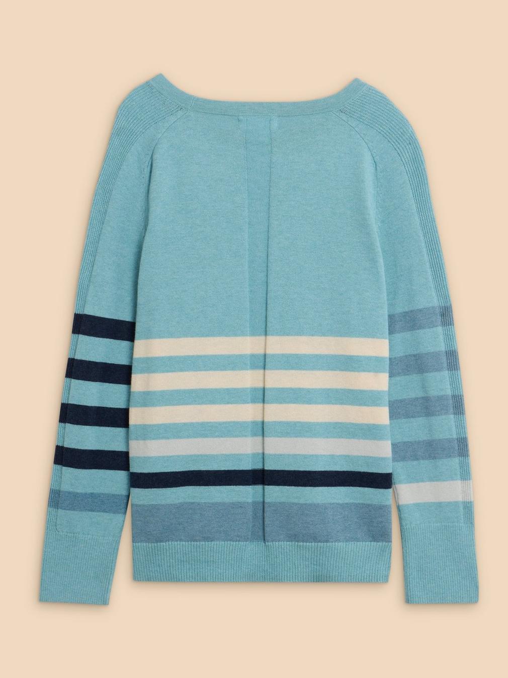 URBAN STRIPED JUMPER in BLUE MLT - FLAT BACK