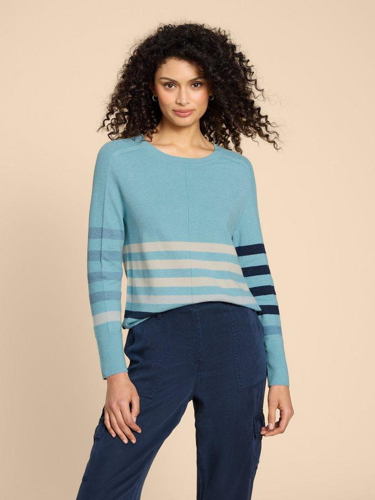 URBAN STRIPED JUMPER in BLUE MLT - LIFESTYLE