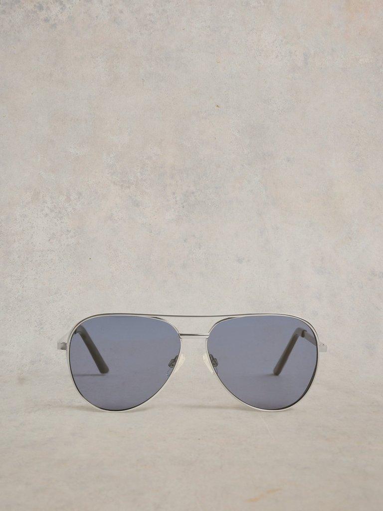 Hana Aviator Sunglasses in SLV TN MET - FLAT BACK