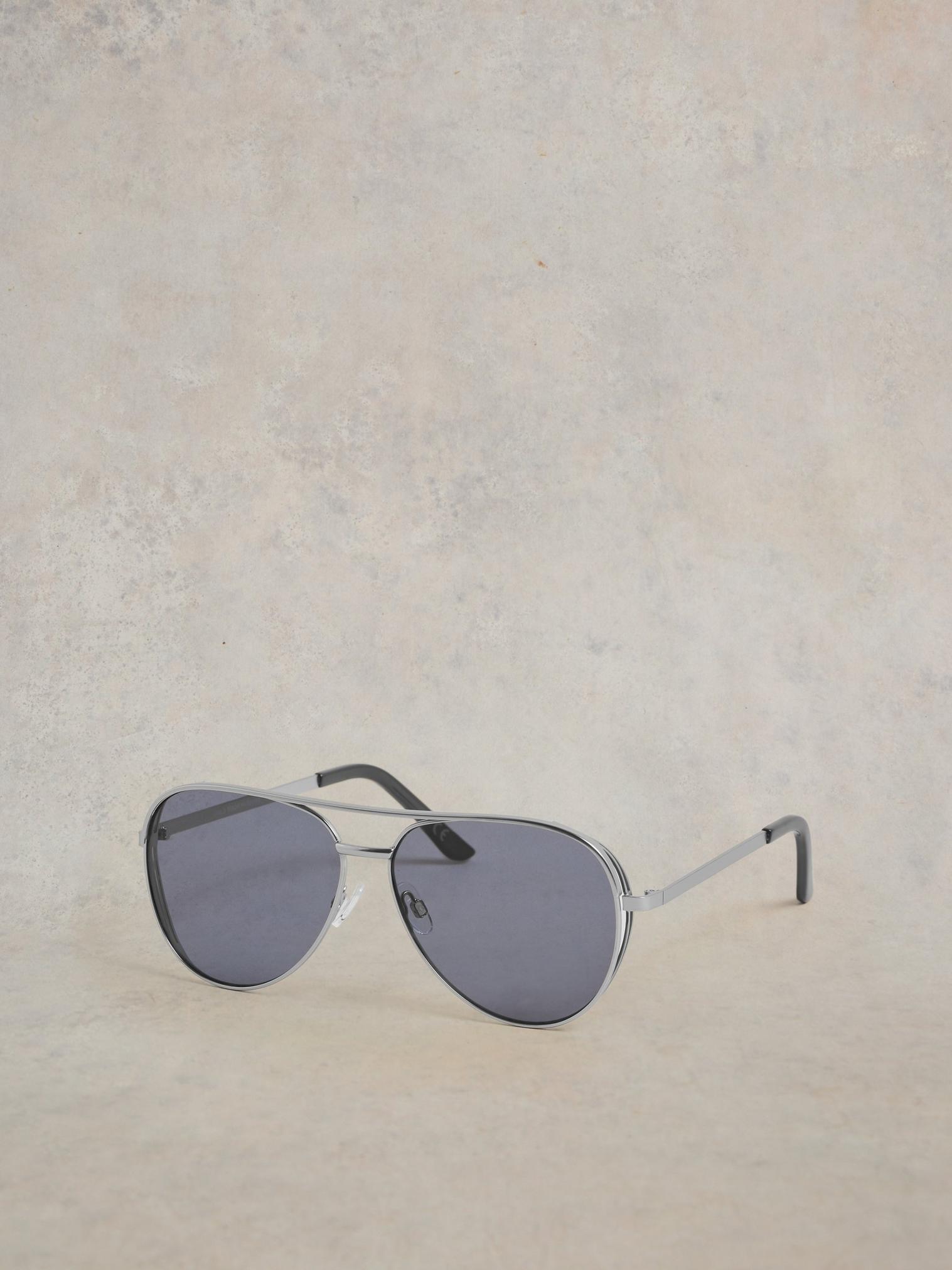 Hana Aviator Sunglasses in SLV TN MET - LIFESTYLE