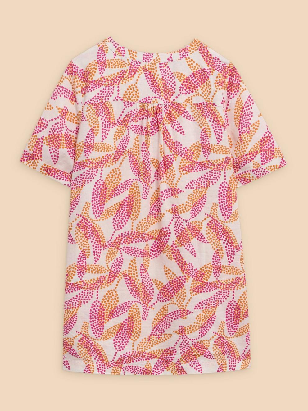 Lina Linen Tunic in IVORY PR - FLAT BACK