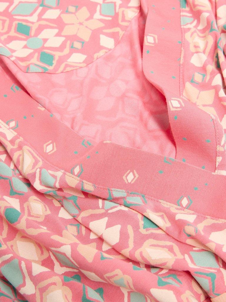 Avery Maxi Jersey Dress in PINK MLT - FLAT DETAIL