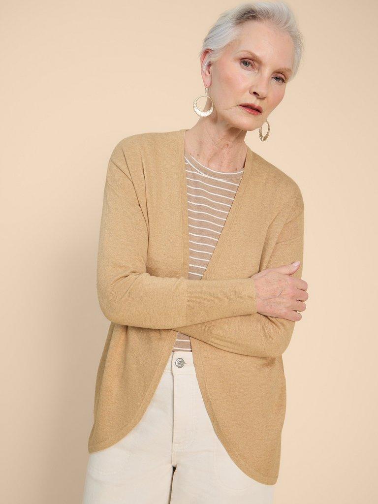 LEAH LONGLINE CARDI in LGT NAT - LIFESTYLE