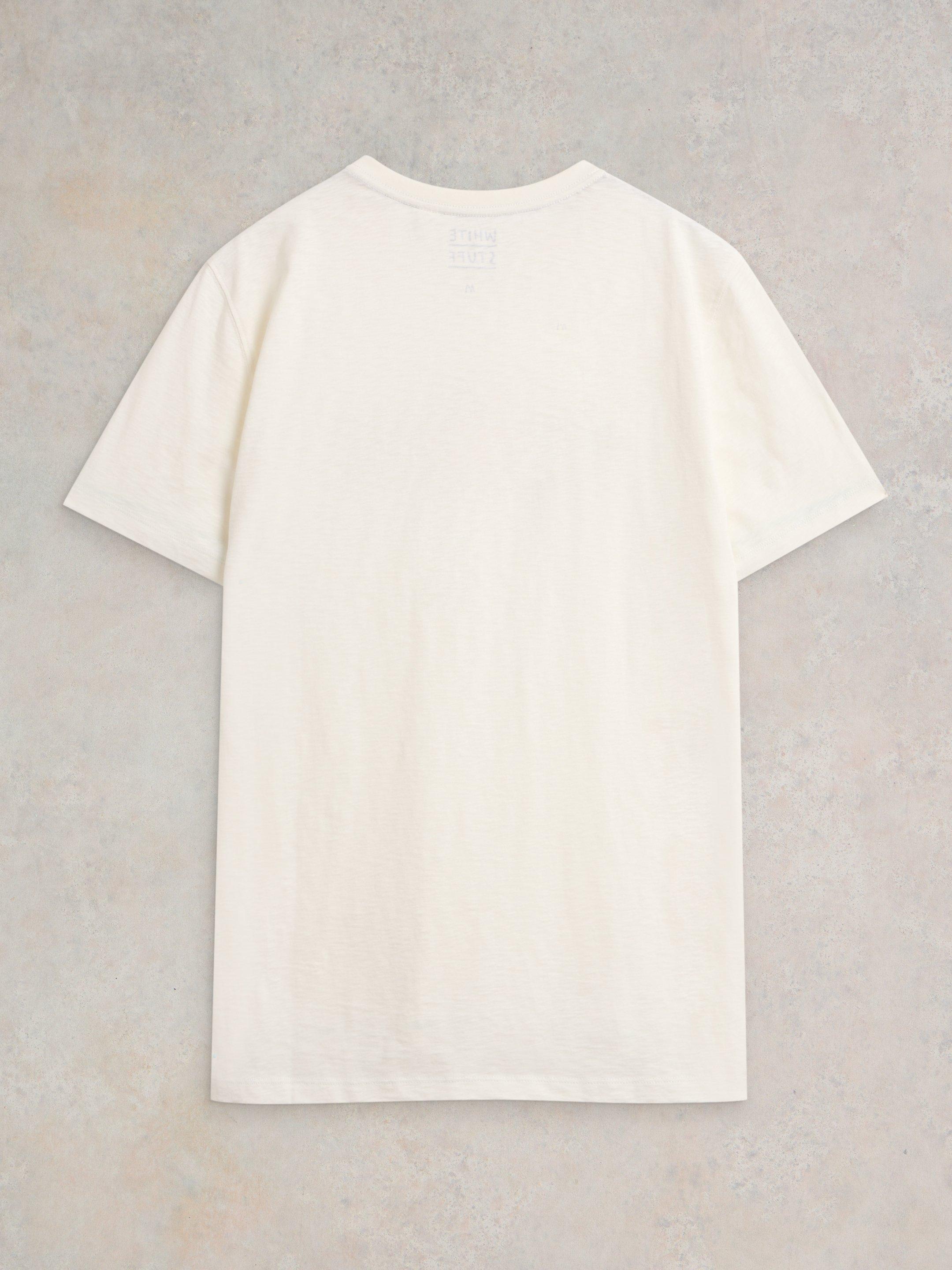 Out of Offish Graphic Tee in WHITE PR - FLAT BACK