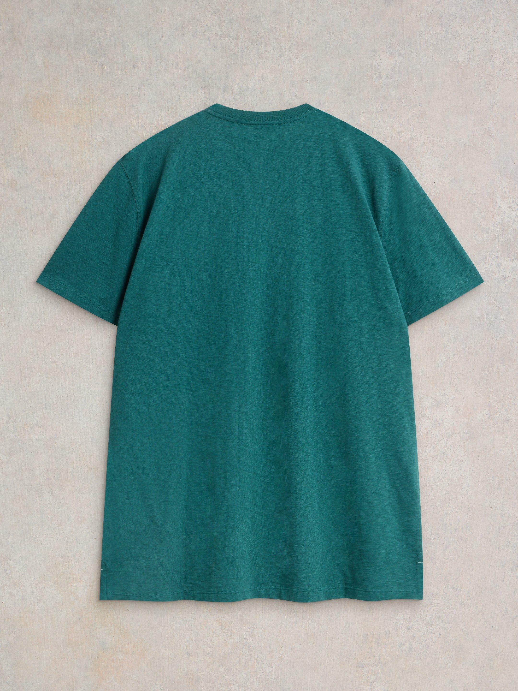 Mix Tape Graphic Tee in DK TEAL - FLAT BACK