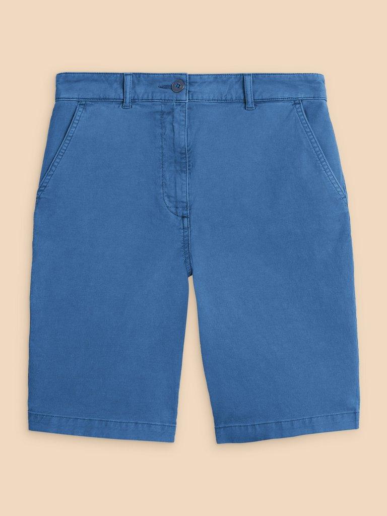 TABBIE CHINO SHORT in DK BLUE - FLAT FRONT