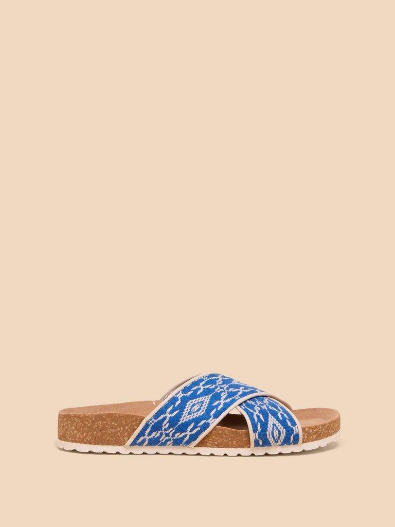 Poppy Footbed Sandal in BLUE MLT - LIFESTYLE