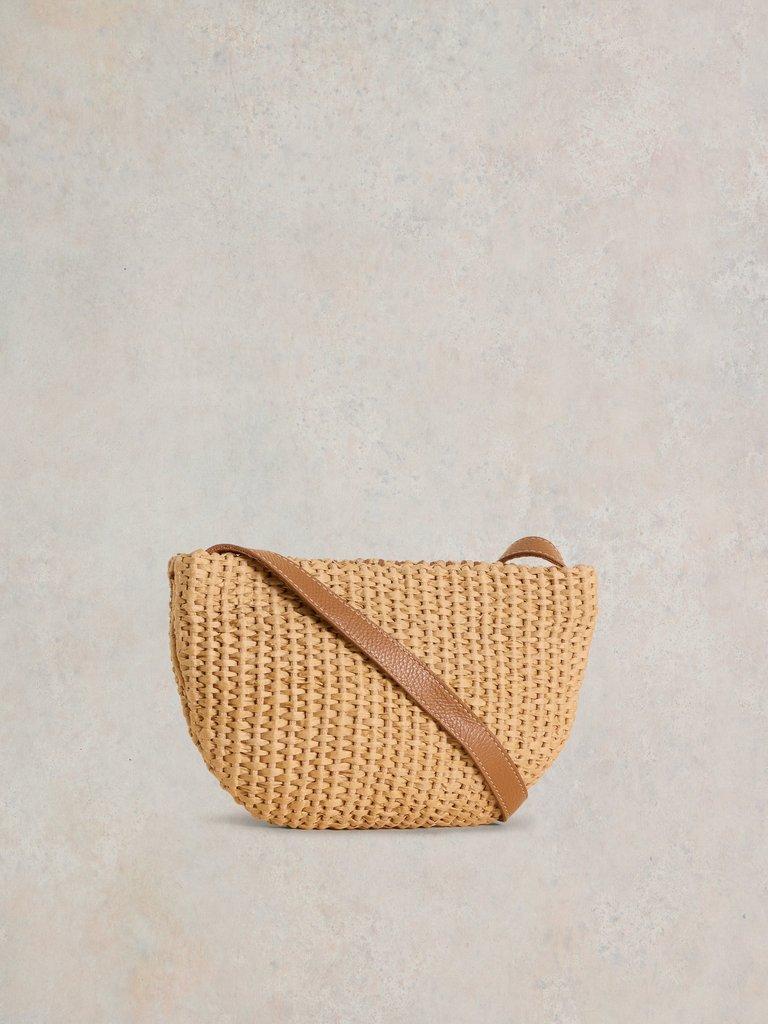 Floral Jute Crossbody in LGT NAT - FLAT BACK